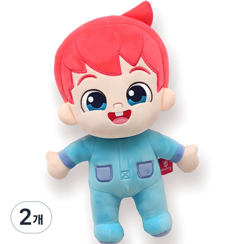 핑크퐁 베베핀 인형, 30cm, 혼합색상, 2개
