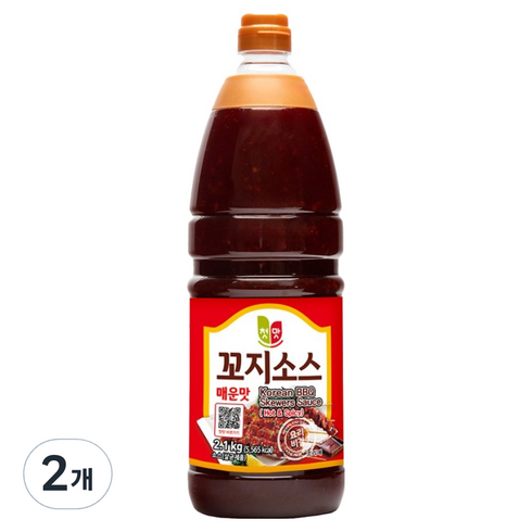 첫맛 꼬지소스 매운맛, 2.1kg, 2개