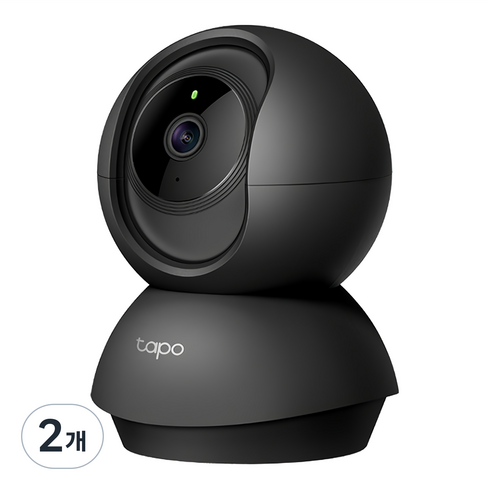 타포 3MP 회전형 스마트 홈 W-iFi 카메라 실내용, Tapo C211, 2개