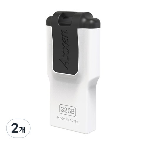 액센 H43 QUAD 휴대폰 액세서리용 USB메모리 블랙, 2개, 32GB