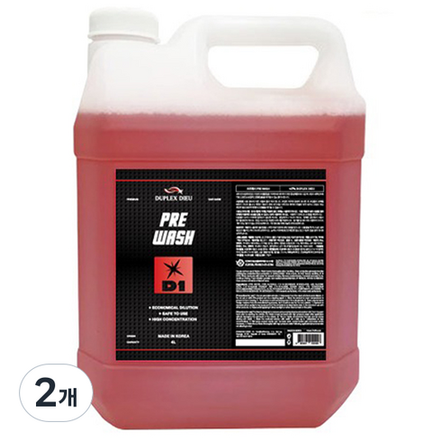 듀플렉스 듀 프리워시 다목적 실외세정제, 4L, 2개