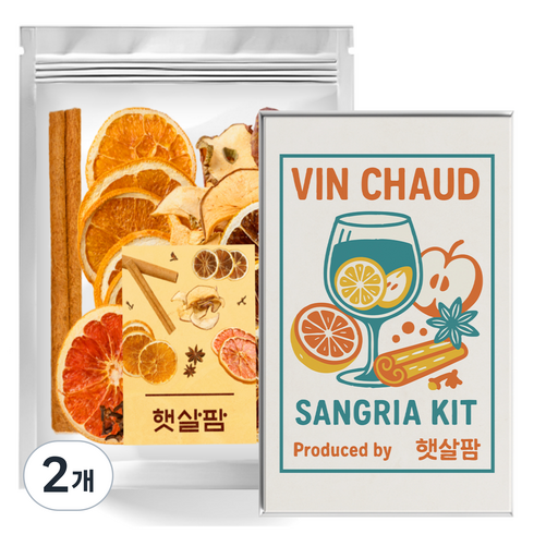 햇살팜 뱅쇼 샹그리아 키트 박스포장, 55g, 2개