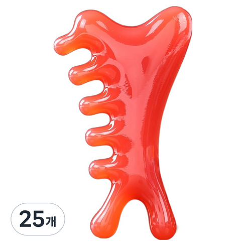 굿썸 컴팩트 두피 마사지기 6 x 10 x 2 cm 42g, 25개, 레드 소개 2