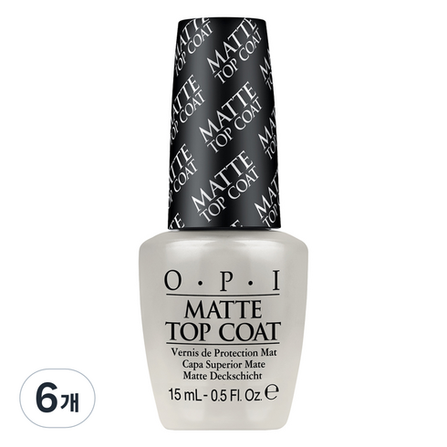 오피아이 매트 탑코트, 15ml, 6개, 투명계열