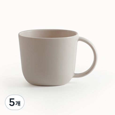 탁가온 유아용 네모 에코젠 컵, 샌드, 5개, 320ml