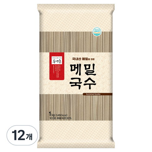 봉평촌 메밀국수, 1kg, 12개