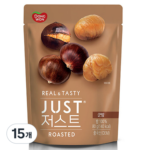 동원 저스트 군밤, 80g, 15개