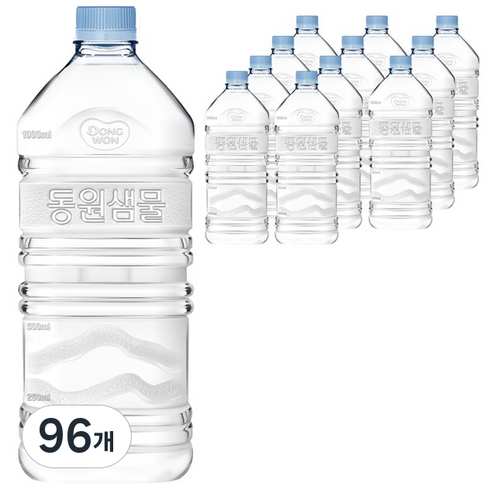 동원샘물 생수 무라벨, 1.1L, 96개