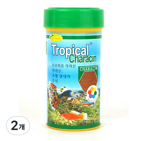 서울아쿠아룸 트로피칼 카라신 소형 열대어 사료, 100g, 2개