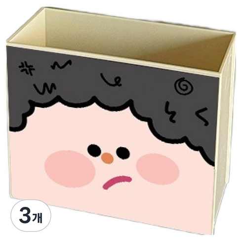 픽앤홈 깔끔한 연필꽂이, 곱슬머리소년, 3개