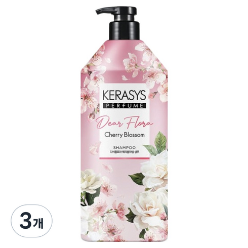 케라시스 디어플로라 샴푸 체리블라썸, 1.5L, 3개