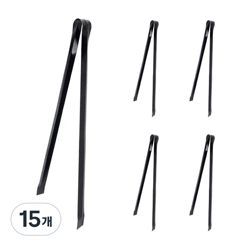 월드크린 숯집게 60cm, 검정, 15개