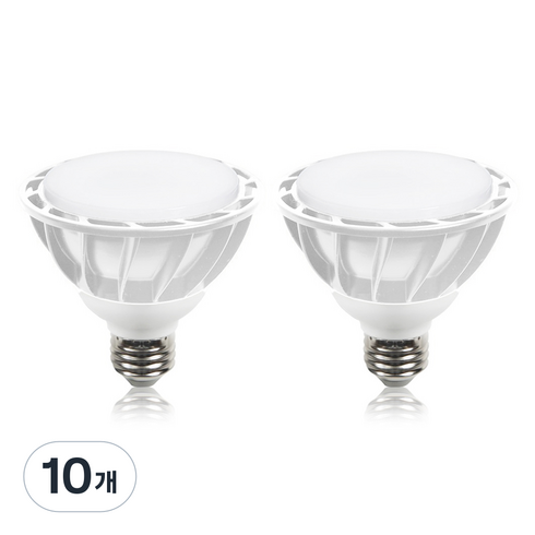 샛별하우스 LED PAR30 E26 확산형 전구 15W 화이트, 주광색, 10개