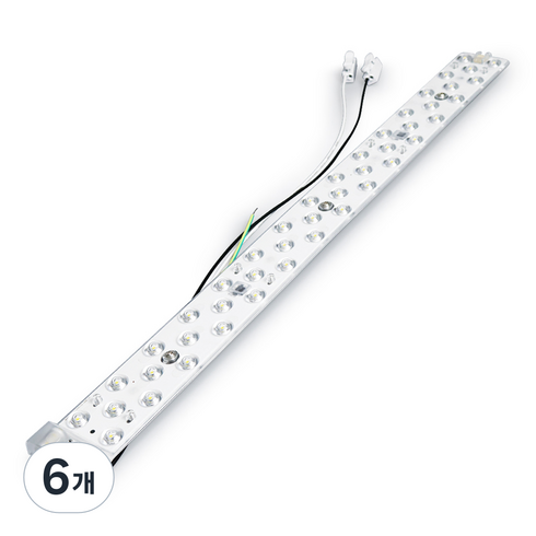 번개표 LED 램프 모듈 자석 30W 대체용 FPL 55W, 주광색, 6개