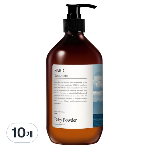 나드 부케가르니 리페어링 퍼퓸드 트리트먼트 베이비파우더, 500ml, 10개