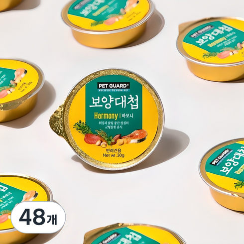 펫가드보양대첩 전연령 강아지 하모니 캔, 연어, 30g, 48개