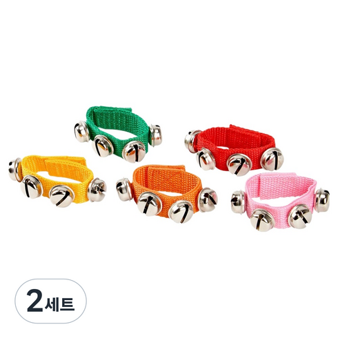 캐스비 베이비 맑은소리 율동방울 5종 세트, 혼합색상, 2세트