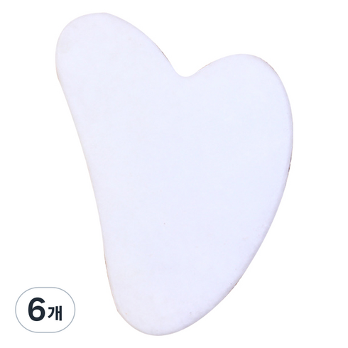 순환이 잘되는 맛사지 괄사, 6개, 하얀하트