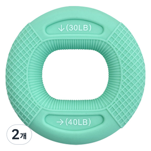 루아즈 듀얼형 실리콘 악력기 15~20kg, 민트, 2개