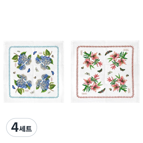 포트메리온 보타닉가든 메도우 면냅킨 2종 세트, B형, 4세트, 2개