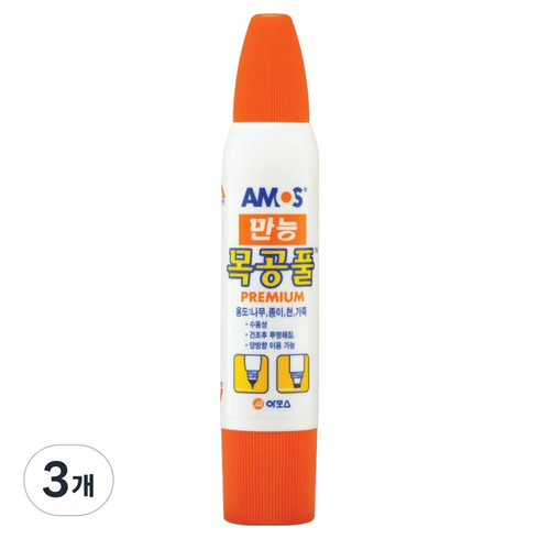 아모스 만능목공풀, 74g, 3개