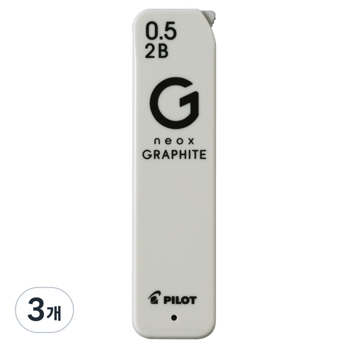 파이롯트 new 네옥스 그라파이트 샤프심 2B, 0.5mm, 3개