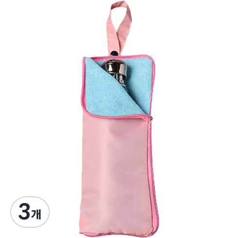 소니오 우산 수납 걸이 휴대 케이스 28cm, 05 핑크, 3개