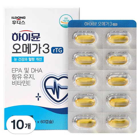 하이뮨 알티지 오메가3, 60정, 10개