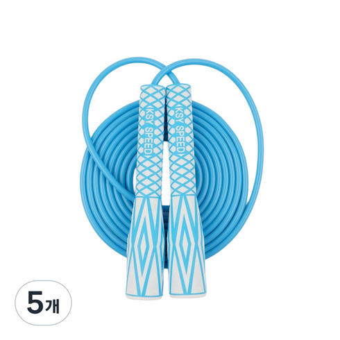 김수열줄넘기 리틀점프 줄넘기 S-900, 스카이, 5개