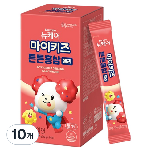 마이키즈 정품 튼튼홍삼 젤리, 20회분, 10개