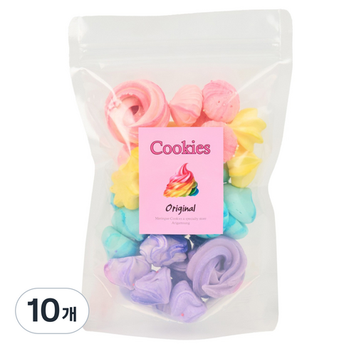 아리감성 지퍼팩형 오리지널 머랭쿠키, 35g, 10개