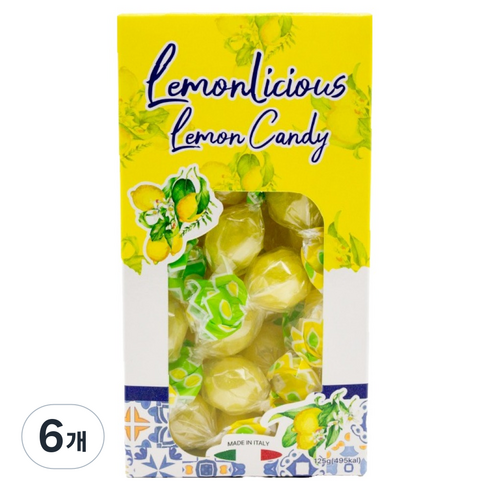 라이킹 레몬리셔스 레몬캔디, 125g, 6개