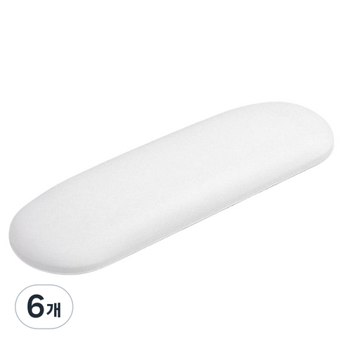 쉐어몰 네일샵 전용 네일매트 타원형 손목대, 6개, 화이트