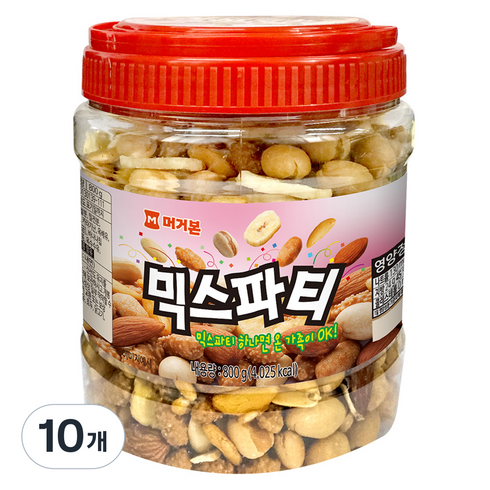 머거본 믹스파티 믹스넛, 800g, 10개