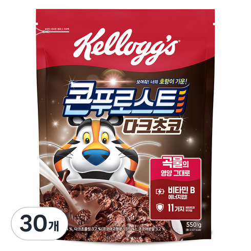 콘푸로스트 다크초코 시리얼, 550g, 30개