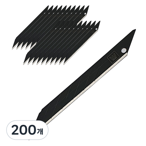 화신 커터날 30도 블랙 SK2H, 200개