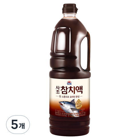 사조 참치액, 2.1kg, 5개
