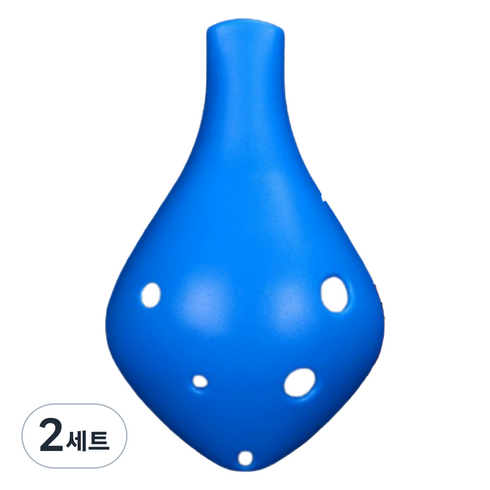 제이케이 고퀄리티 초보자용 깨짐방지 6홀 알토 C 오카리나 풀세트, 롱마우스 블루, 2세트