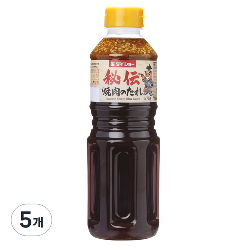 다이쇼 비전 야키니쿠 양념 소스, 575g, 5개