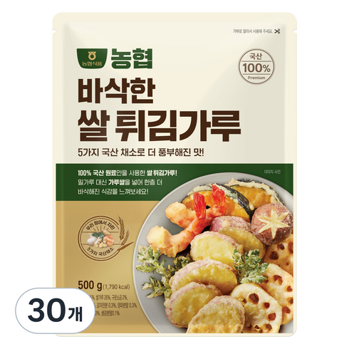 농협식품 바삭한 쌀튀김가루, 500g, 30개