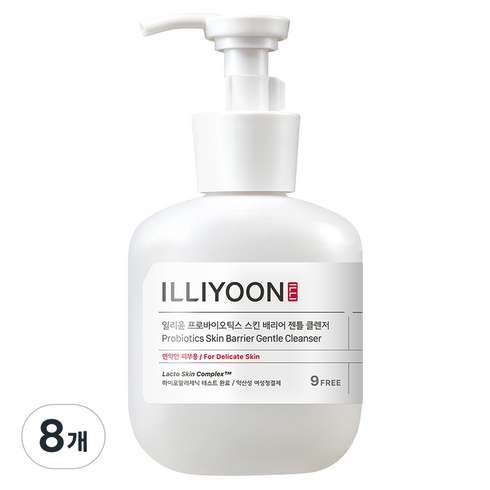 일리윤 프로바이오틱스 스킨 배리어 젠틀클렌저 여성청결제, 300ml, 8개