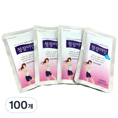청장미인 슬림드링크, 100ml, 100개