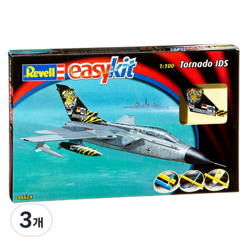 REVELL RV6624 1:100 Tornado IDS Eesy Kit 프라모델 전투기, 3개