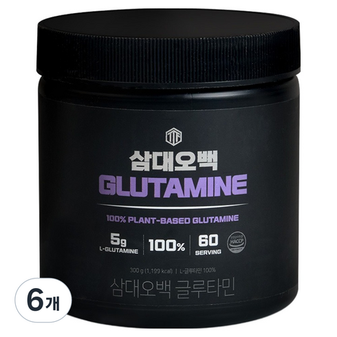 삼대오백 L글루타민 300 파우더 분말, 300g, 6개