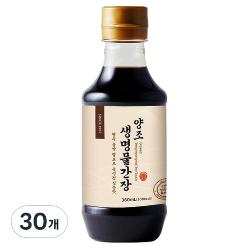 신앙촌 양조 생명물간장, 360ml, 30개