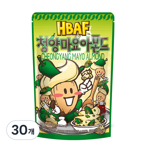 바프 청양마요 아몬드, 190g, 30개
