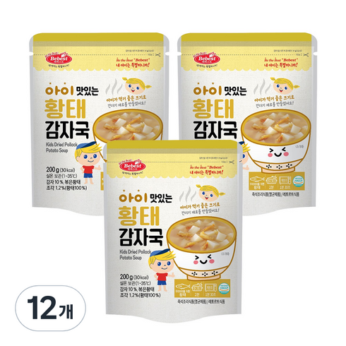 베베스트 아이 맛있는 국, 200g, 12개, 황태감자국