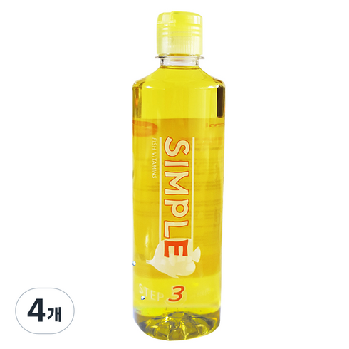 심플 스텝3 열대어 비타민, 500ml, 4개