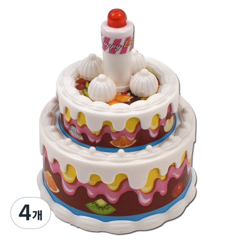 오즈토이 미니 생일축하 케익 멜로디완구, 초코, 4개