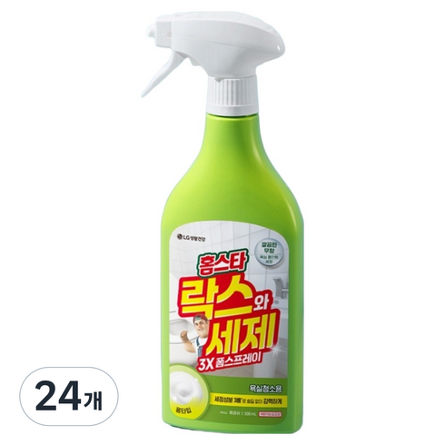홈스타 락스와 세제 3X 폼스프레이 후레쉬, 500ml, 24개